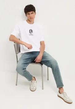 Medicine tricou din bumbac culoarea alb, cu imprimeu imagine