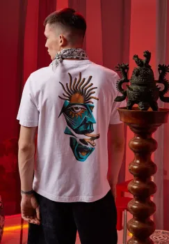 Medicine tricou din bumbac culoarea alb, cu imprimeu imagine