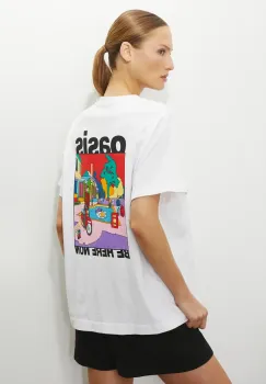 Medicine tricou din bumbac culoarea alb imagine