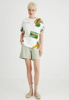 Medicine tricou din bumbac culoarea alb imagine