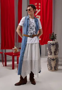 Medicine Tricou din bumbac culoarea alba pentru femei imagine