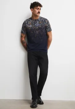 Medicine tricou din bumbac culoarea albastru marin, modelator imagine