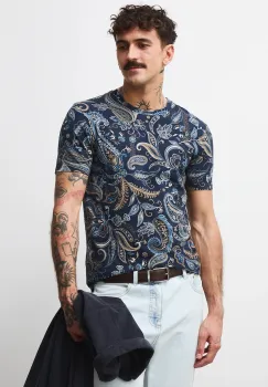 Medicine tricou din bumbac culoarea albastru marin, modelator imagine