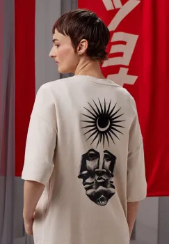 Medicine tricou din bumbac culoarea bej imagine