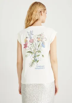 Medicine tricou din bumbac culoarea bej imagine