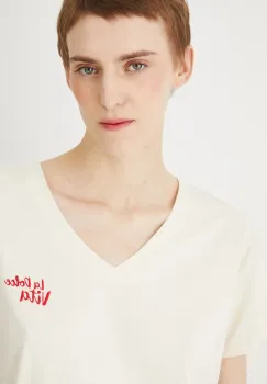 Medicine tricou din bumbac culoarea bej imagine