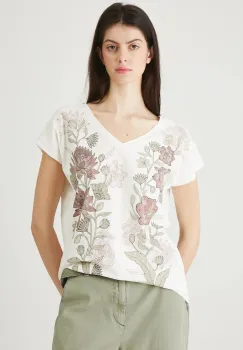 Medicine tricou din bumbac culoarea bej imagine