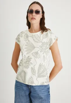 Medicine tricou din bumbac culoarea bej imagine