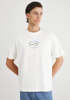 Medicine tricou din bumbac culoarea bej, cu imprimeu imagine