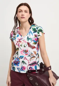 Medicine tricou din bumbac culoarea bej imagine