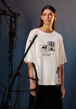 Medicine tricou din bumbac culoarea bej imagine