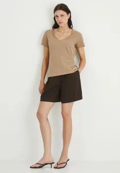 Medicine tricou din bumbac culoarea bej imagine