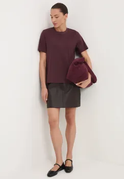 Medicine tricou din bumbac culoarea bordo imagine