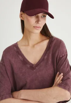Medicine tricou din bumbac culoarea bordo imagine