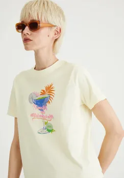Medicine tricou din bumbac culoarea galben imagine
