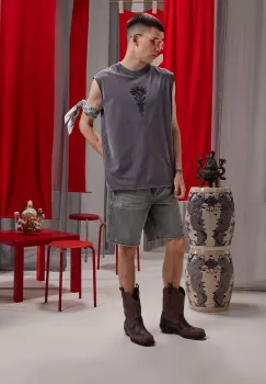 Medicine tricou din bumbac culoarea gri imagine