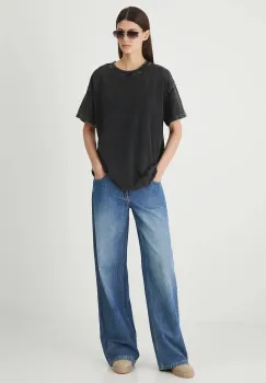 Medicine tricou din bumbac culoarea gri imagine