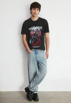 Medicine tricou din bumbac culoarea gri, cu imprimeu imagine