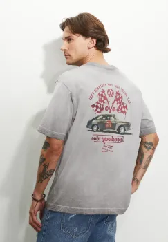 Medicine tricou din bumbac culoarea gri, cu imprimeu imagine