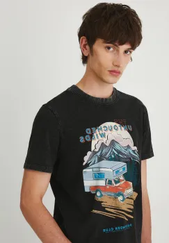 Medicine tricou din bumbac culoarea gri, cu imprimeu imagine