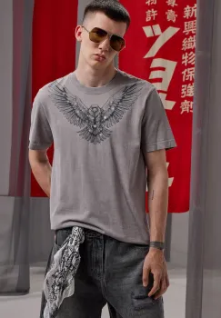 Medicine tricou din bumbac culoarea gri, cu imprimeu imagine