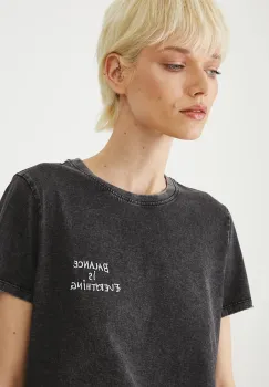 Medicine tricou din bumbac culoarea gri imagine