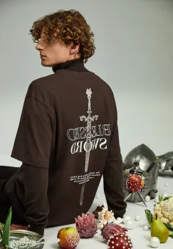 Medicine tricou din bumbac culoarea maro, cu imprimeu imagine