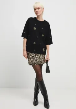 Medicine tricou din bumbac culoarea negru imagine