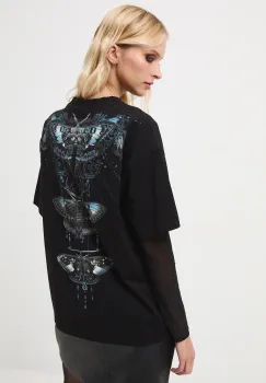 Medicine tricou din bumbac culoarea negru imagine