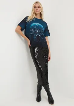 Medicine tricou din bumbac culoarea negru imagine