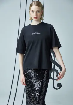 Medicine tricou din bumbac culoarea negru imagine