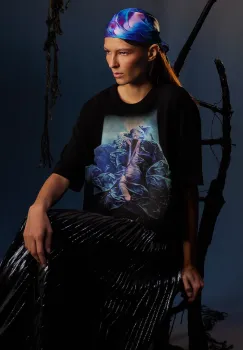 Medicine tricou din bumbac culoarea negru imagine