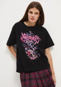 Medicine tricou din bumbac culoarea negru imagine
