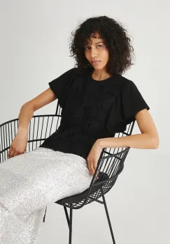 Medicine tricou din bumbac culoarea negru imagine