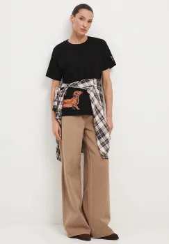 Medicine tricou din bumbac culoarea negru imagine