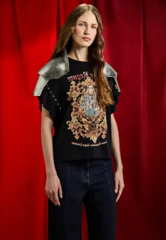 Medicine tricou din bumbac culoarea negru imagine