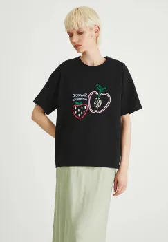 Medicine tricou din bumbac culoarea negru imagine