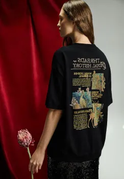 Medicine tricou din bumbac culoarea negru imagine