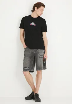 Medicine tricou din bumbac culoarea negru, cu imprimeu imagine