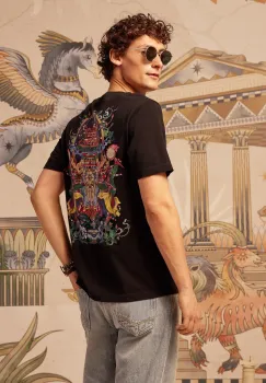 Medicine tricou din bumbac culoarea negru, cu imprimeu imagine