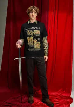 Medicine tricou din bumbac culoarea negru, cu imprimeu imagine