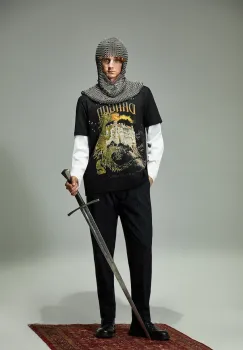 Medicine tricou din bumbac culoarea negru, cu imprimeu imagine