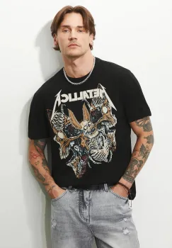 Medicine tricou din bumbac culoarea negru, cu imprimeu imagine