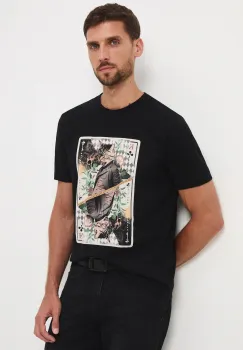 Medicine tricou din bumbac culoarea negru, cu imprimeu imagine