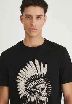 Medicine tricou din bumbac culoarea negru, cu imprimeu imagine
