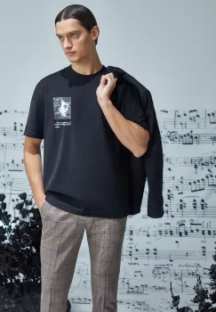 Medicine tricou din bumbac culoarea negru, cu imprimeu imagine