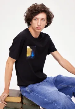 Medicine tricou din bumbac culoarea negru, cu imprimeu imagine