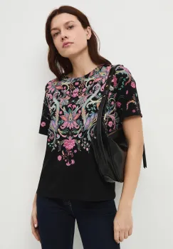 Medicine tricou din bumbac culoarea negru imagine