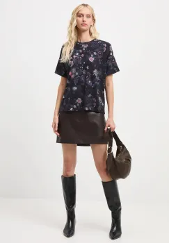 Medicine tricou din bumbac culoarea negru imagine