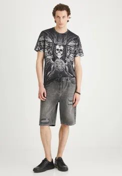 Medicine tricou din bumbac culoarea negru, modelator imagine